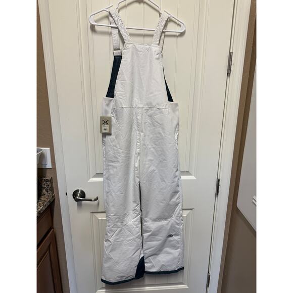 Arctix Kids Insulated White Snow Bib Overalls, Size Large Husky - Picture 8 of 8